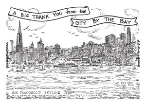 "Thank You" Card Box (San Francisco skyline)